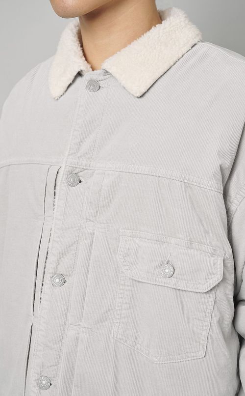 コーデュロイボアブルゾン