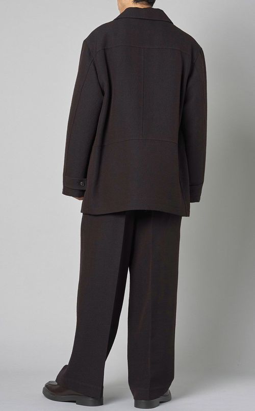 ツイードパフコート