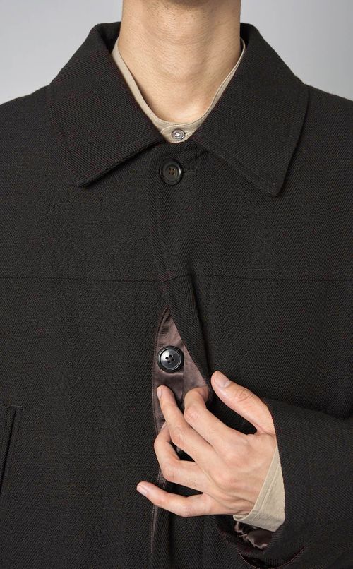 ツイードパフコート