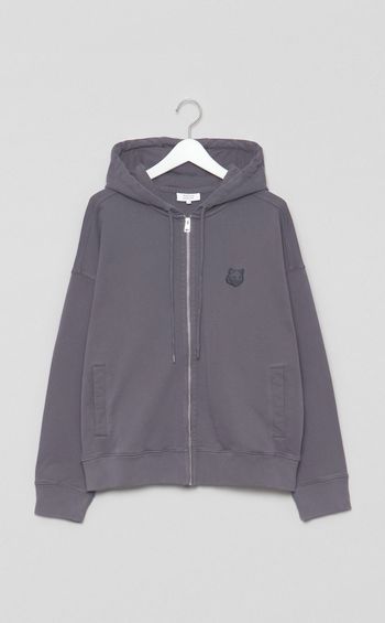 ジップアップオーバーサイズフーディ