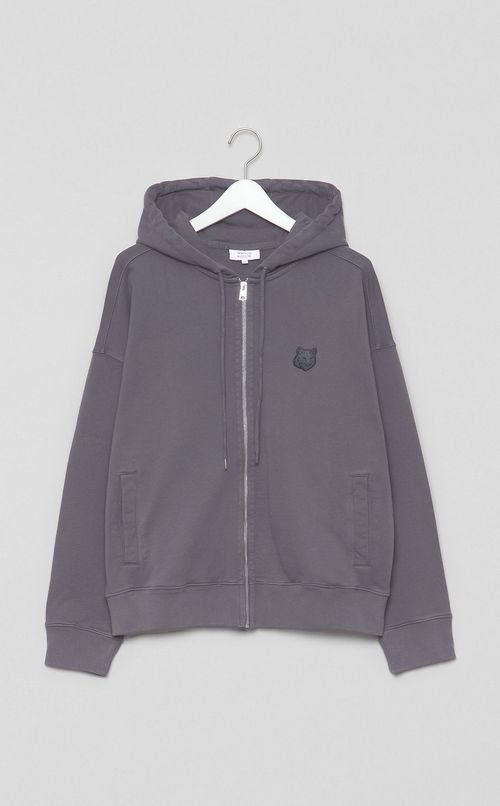 ジップアップオーバーサイズフーディ