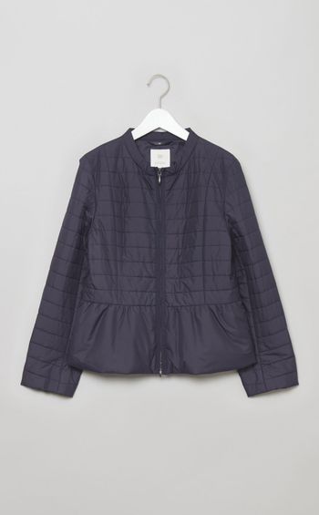 ペプラムキルトショートブルゾン