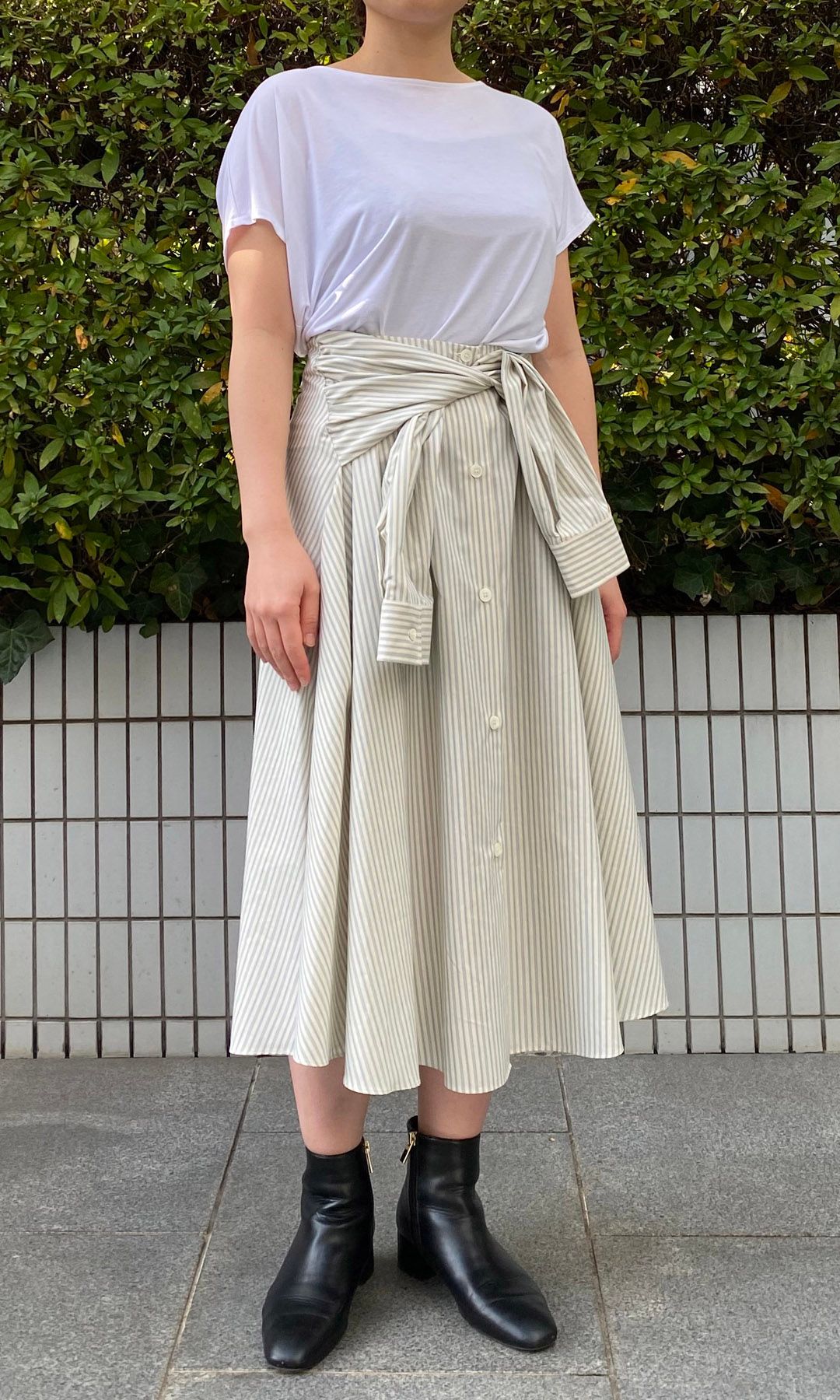 MM6 Maison Margiela ストライプデザインスカート MM6 Maison Margiela ストライプデザインスカート