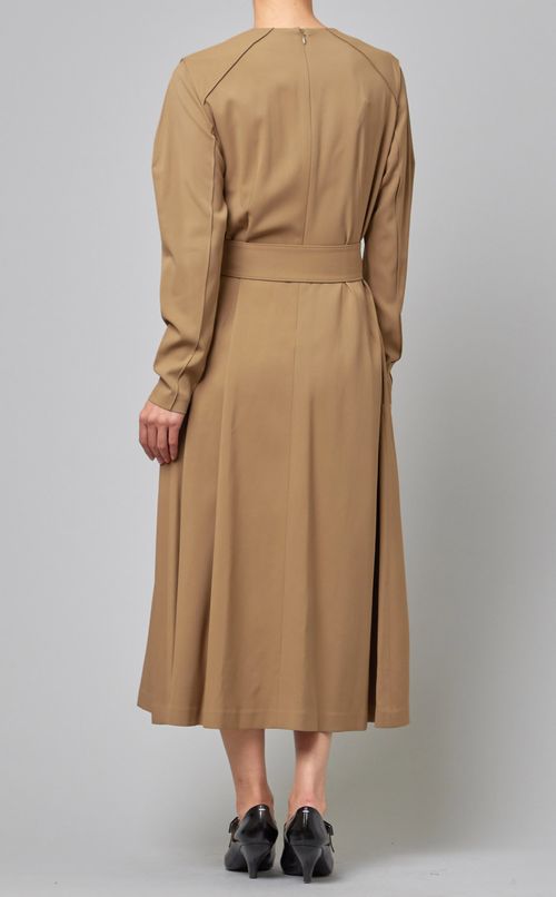ベルト付ロングワンピース