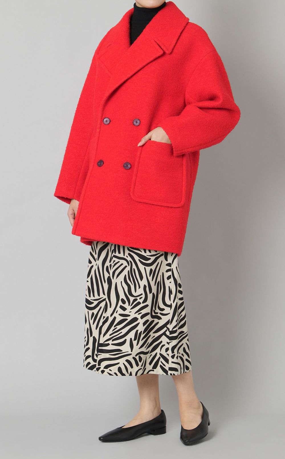 ブークレボンディングコート