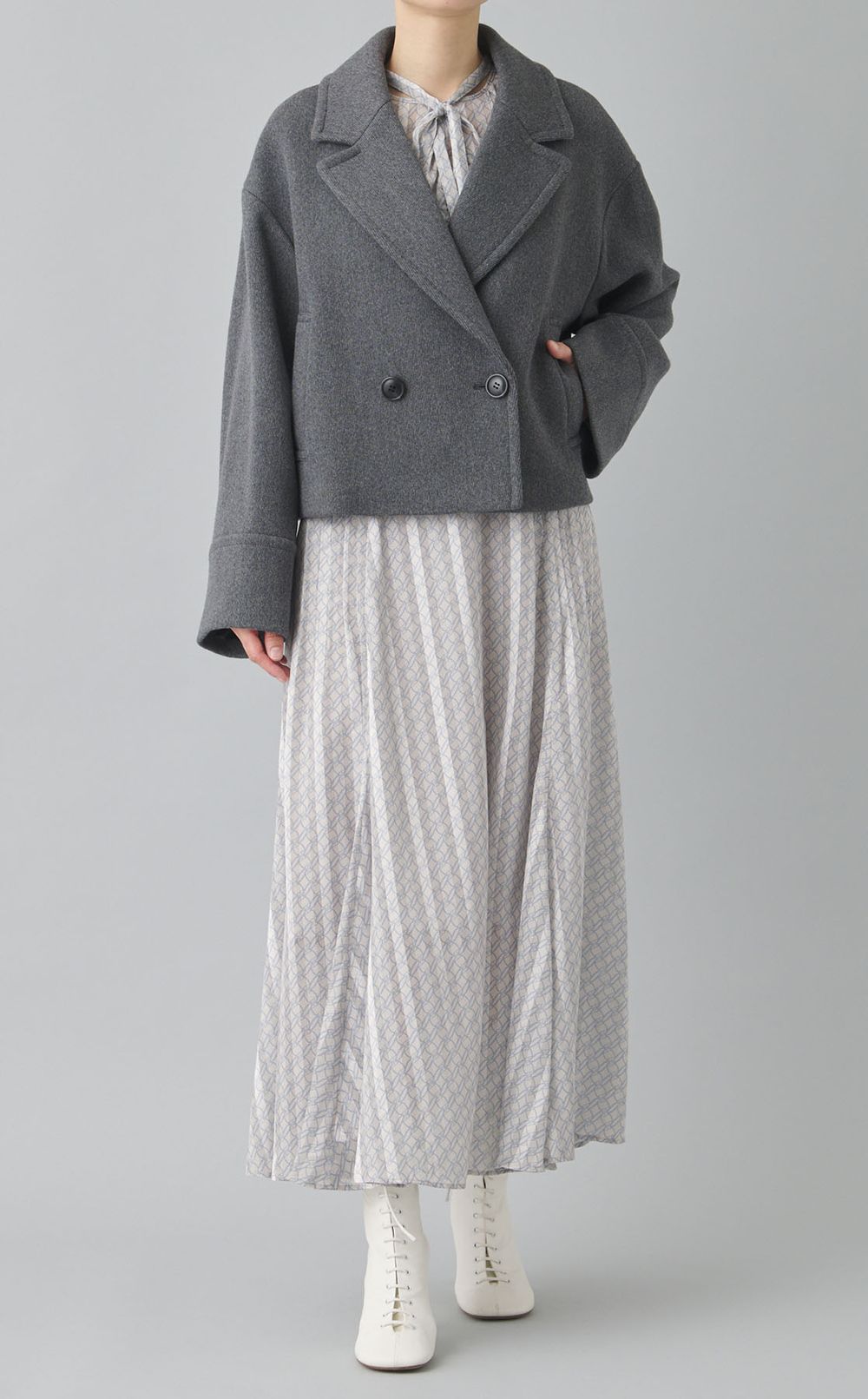 プリント2WAYタックワンピース