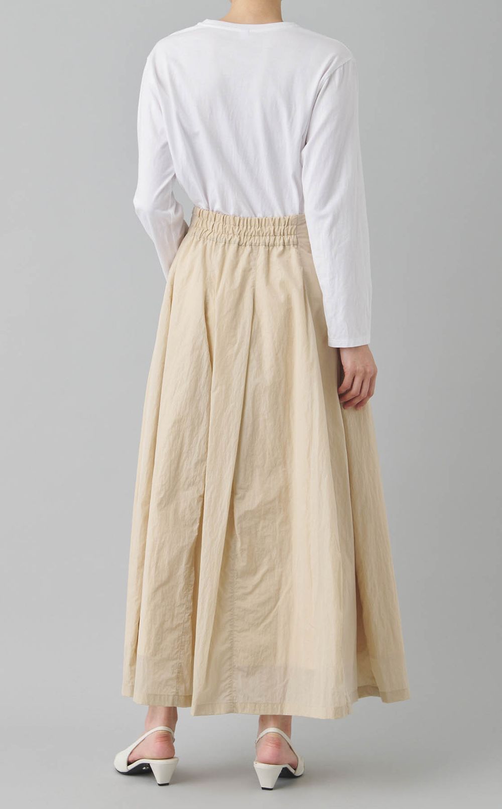 ワッシャータフタボリュームスカート