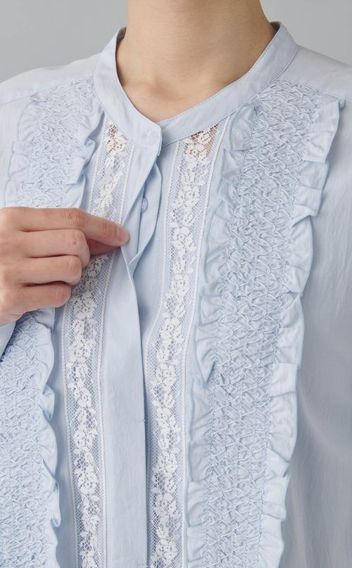 コットンレースワンピース