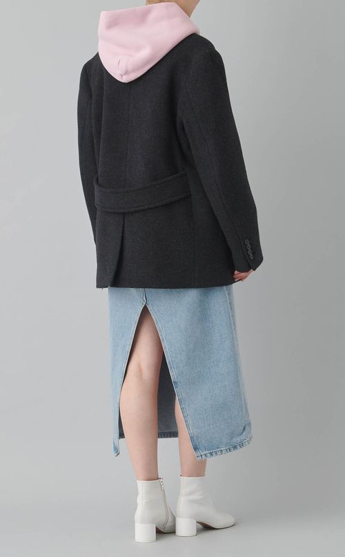 ウールダブルショートコート