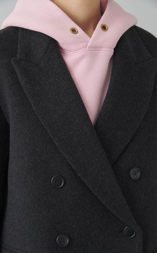 ウールダブルショートコート