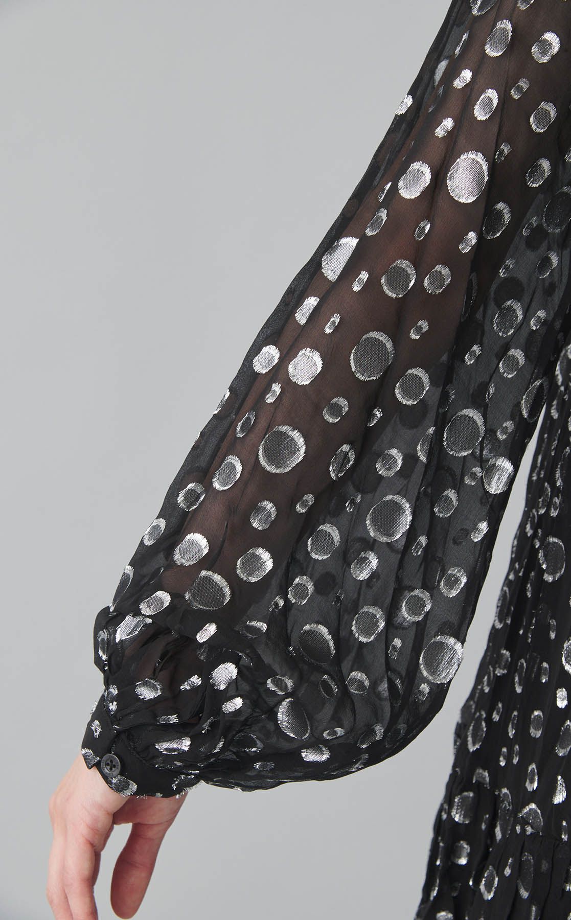 kate spade new york｜メタリックドットボウタイミニワンピース