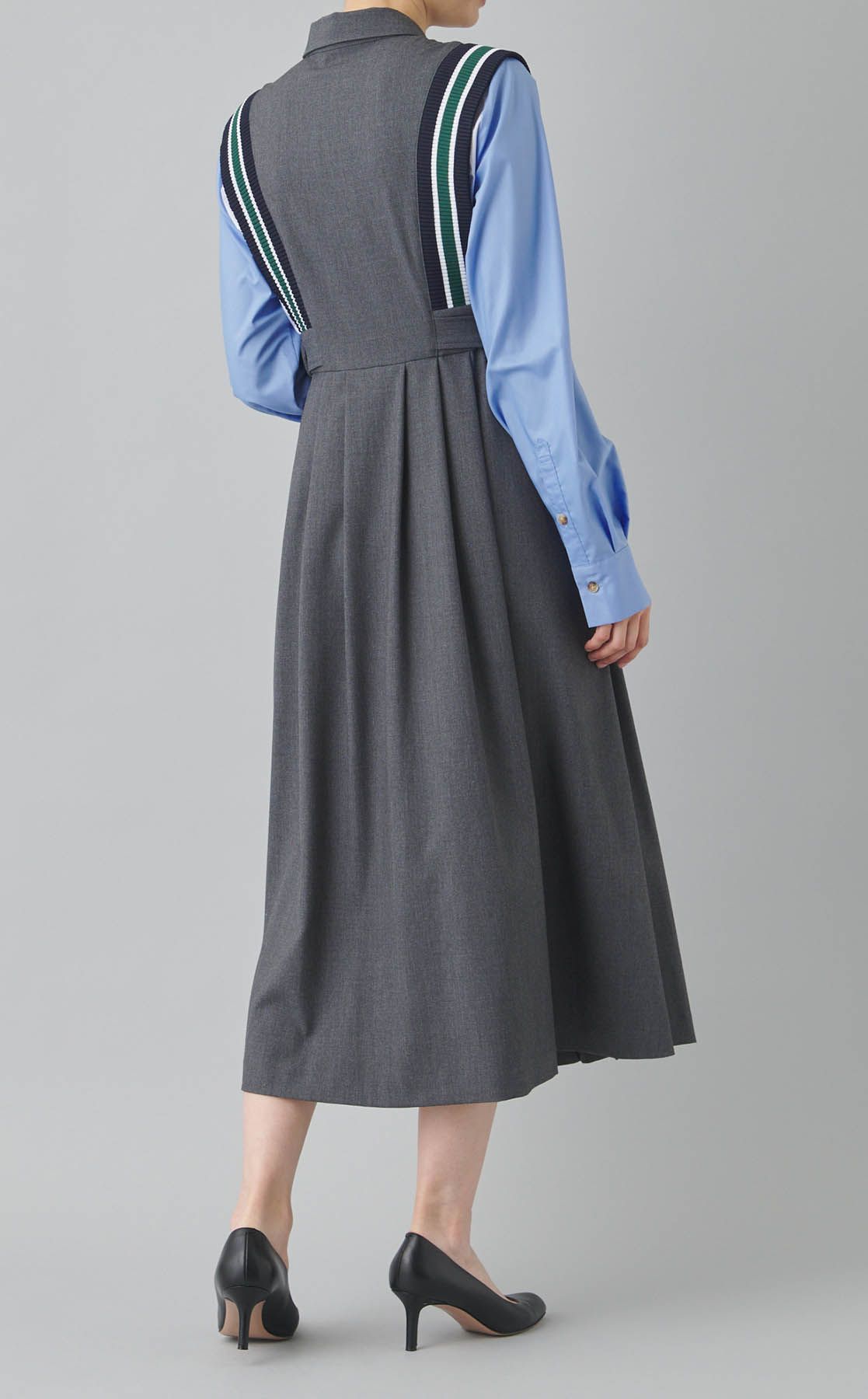 FURFUR｜リブラインミックスワンピース