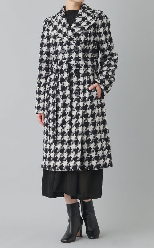 配色リボンニットドレス