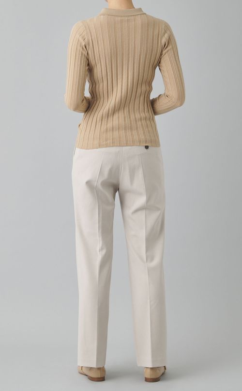 センタープレスストレートパンツ