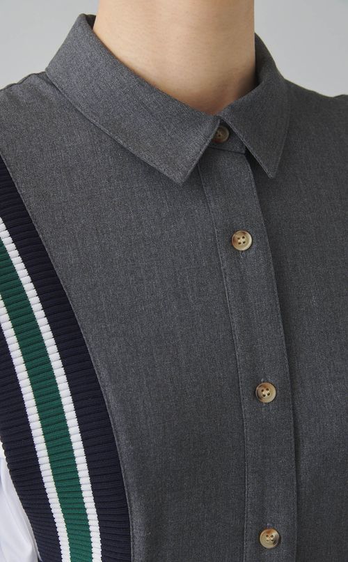 リブラインミックスワンピース