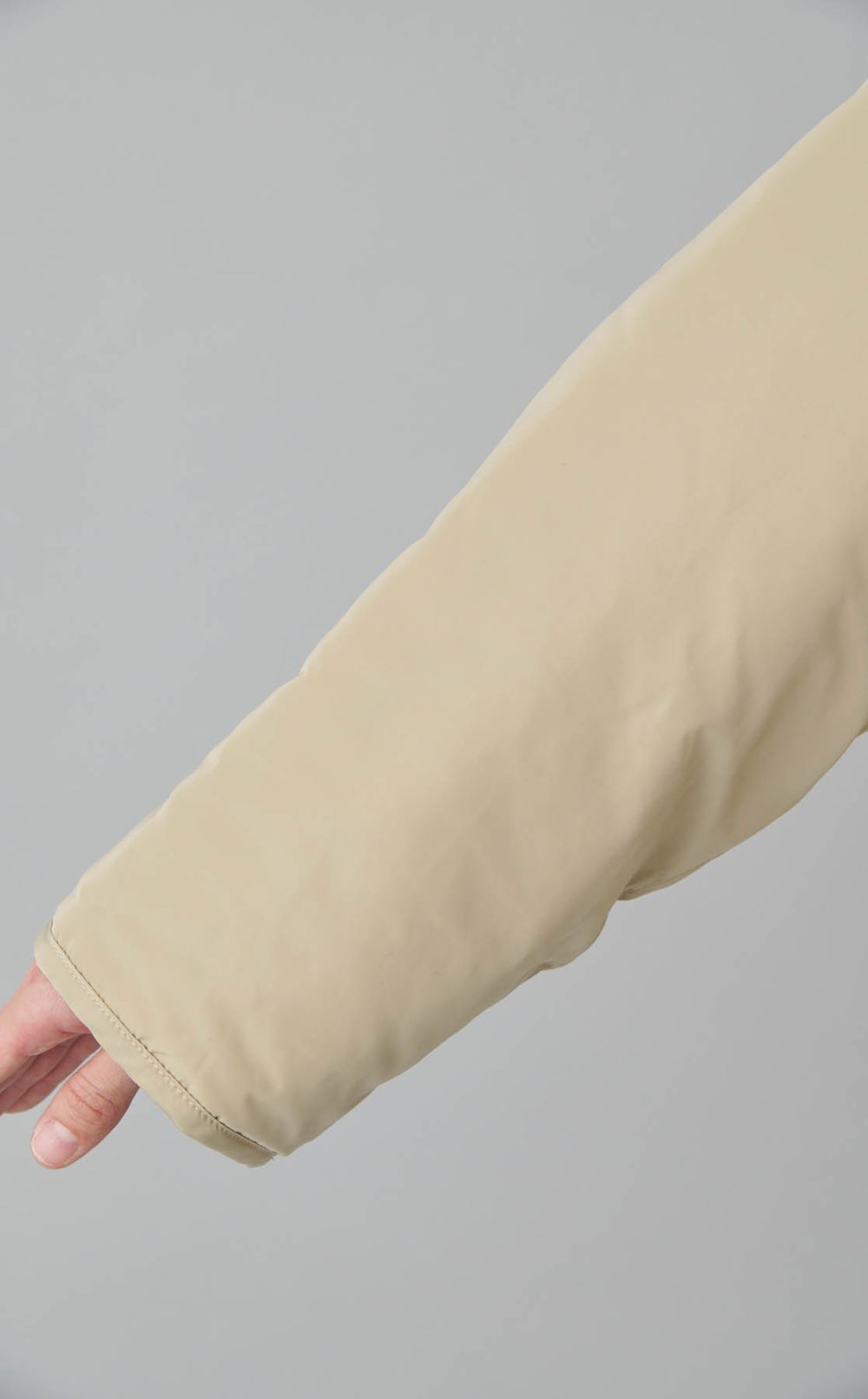 リバーシブルノーカラーブルゾン