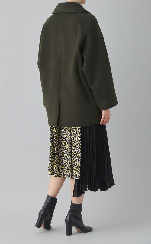 ウールテーラードピーコート