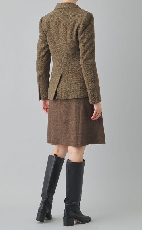 ウールヘリンボン2Bジャケット