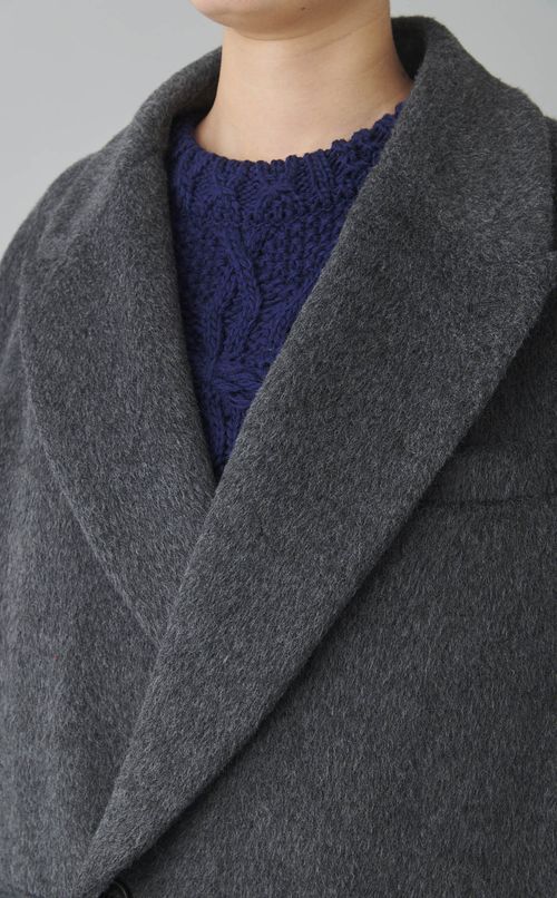 シャギージャケットコート