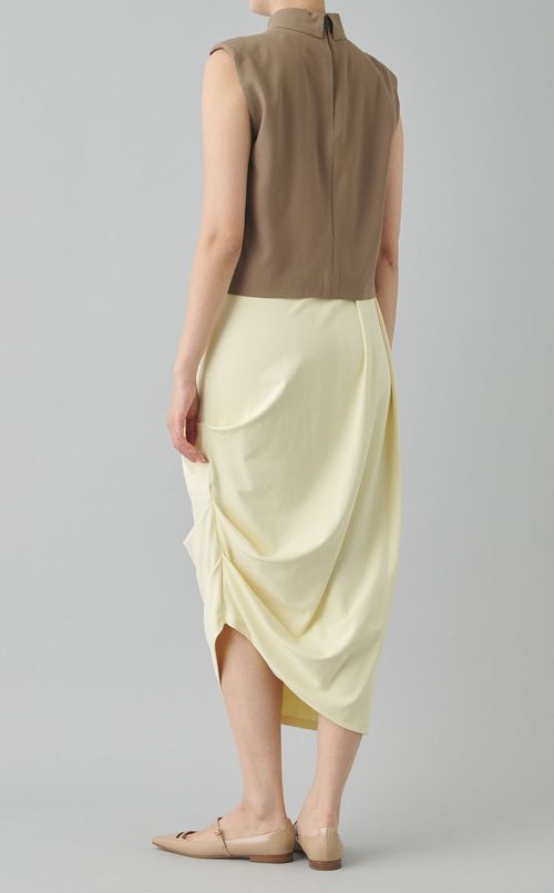 ウールジョーゼットシャツ