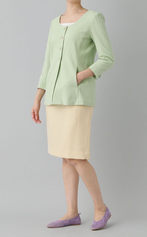 ウールギャバジンタイトスカート