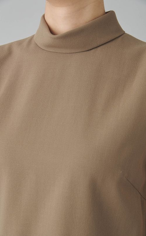 ウールジョーゼットシャツ