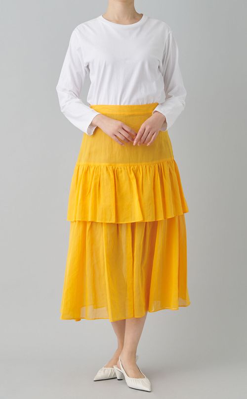 コットンティアードスカート