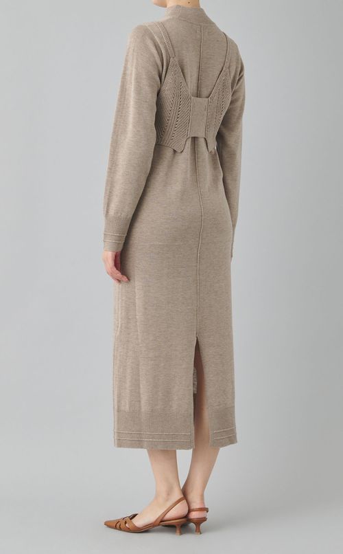 ビスチェセットニットワンピース