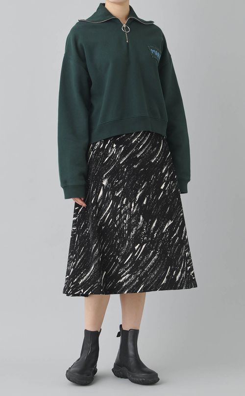 プリントフレアミディスカート