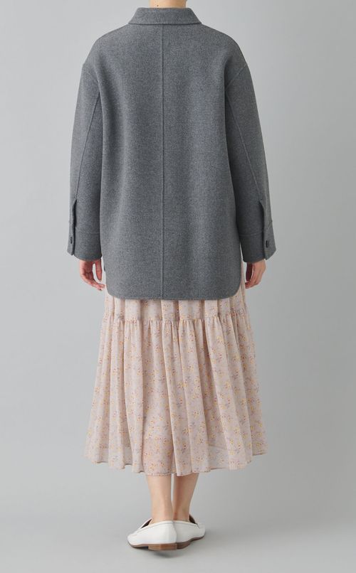 ウールリバーステンカラーコート