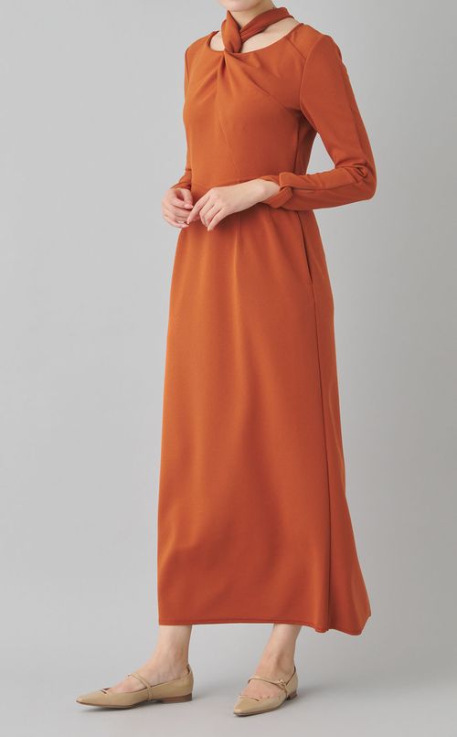 ノットデザインロングワンピース