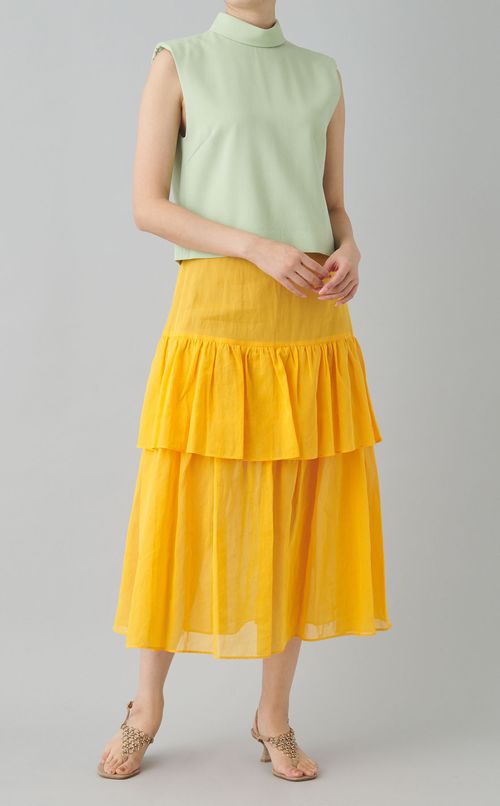 コットンティアードスカート