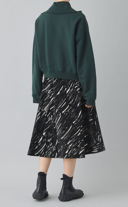 プリントフレアミディスカート