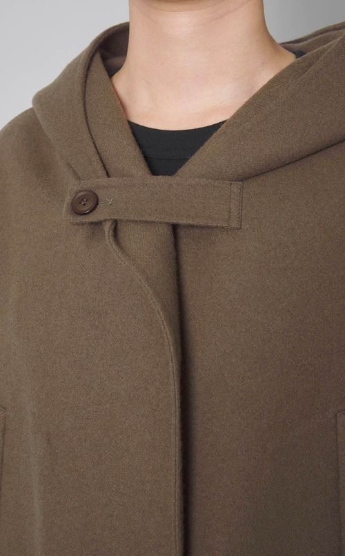 ウールフーディAラインコート