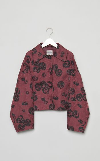 ローズジャガードショートジャケット