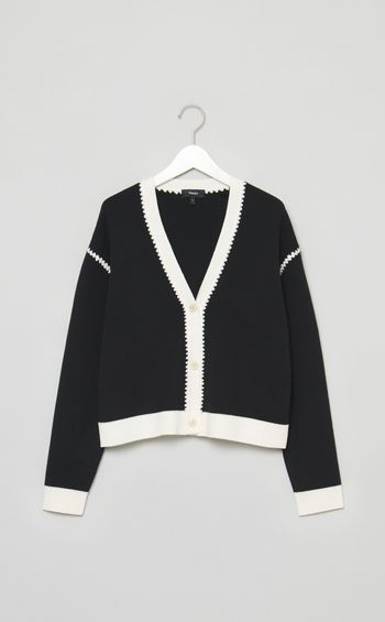 バイカラーステッチニット