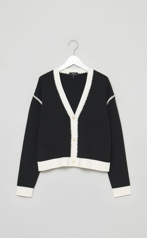 バイカラーステッチニット