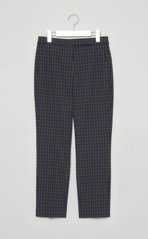 チェックスリムパンツ