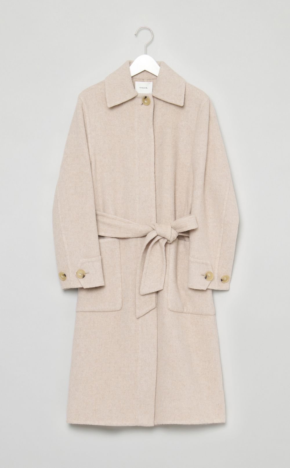 ファインウールベルテッドコート