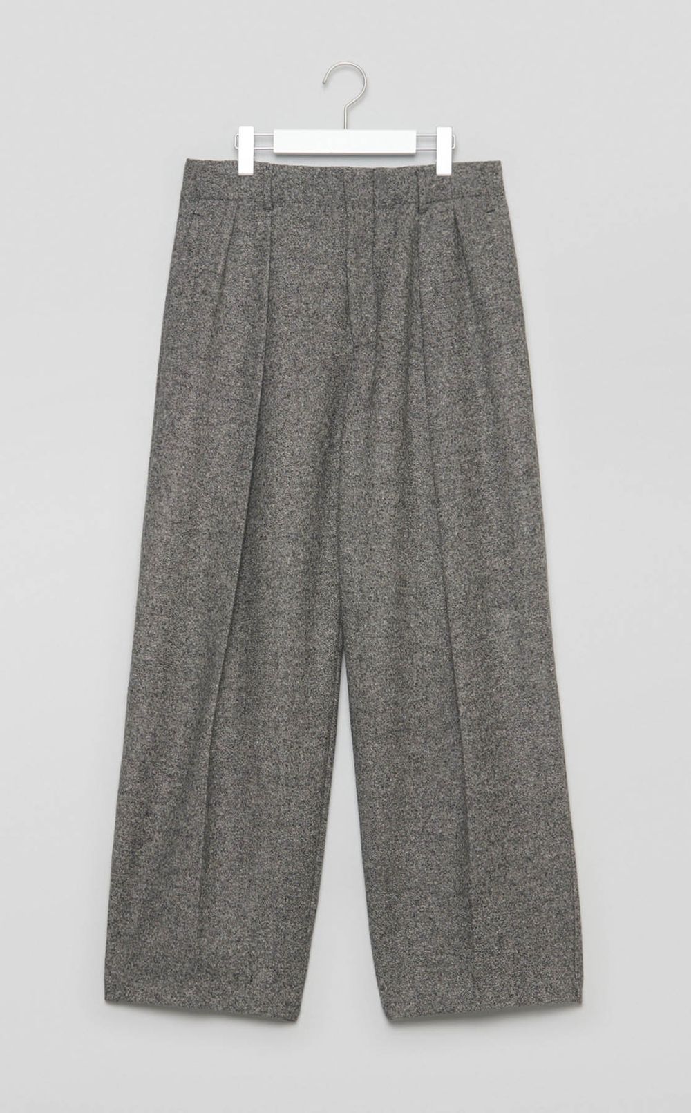 デュアルツイードダブルタックパンツ