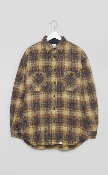 ウールチェックシャツ