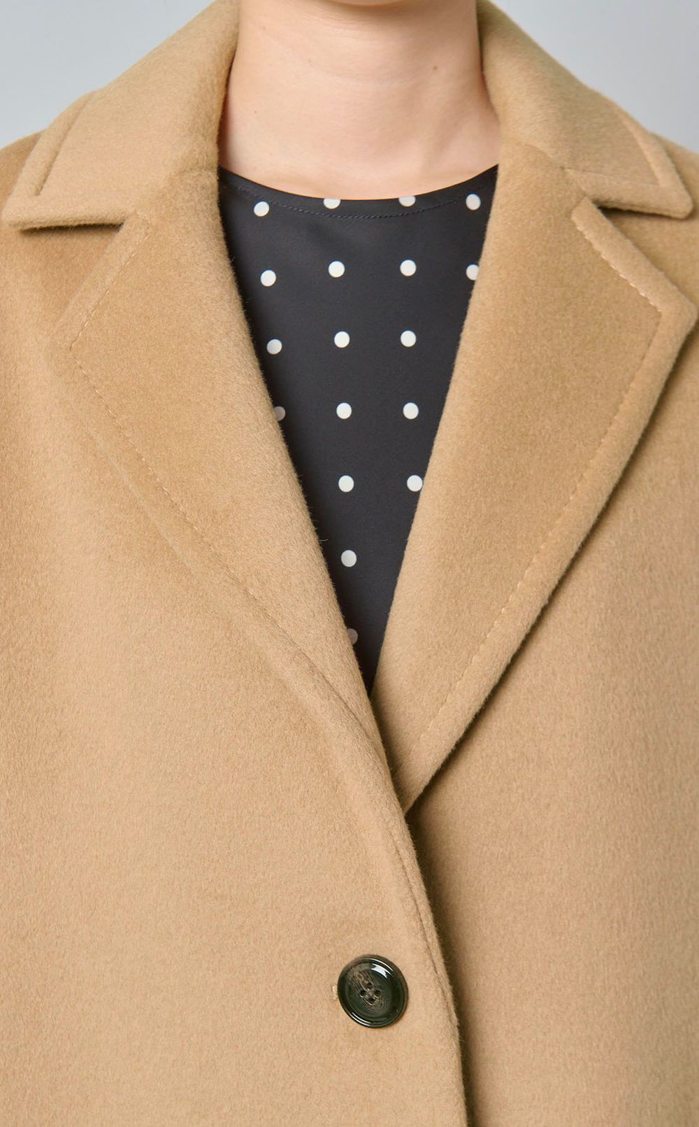 ウールドロップショルダーコート