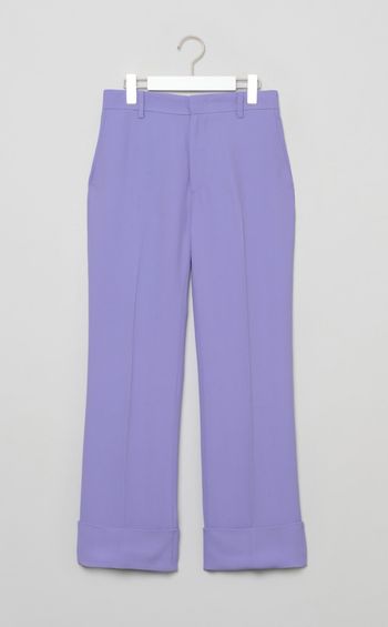 センタープレスクロップ丈パンツ