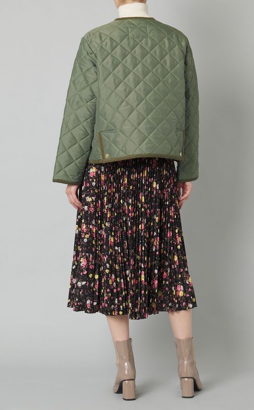 キルティングダブル仕立てブルゾン