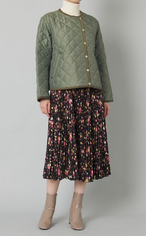 キルティングダブル仕立てブルゾン