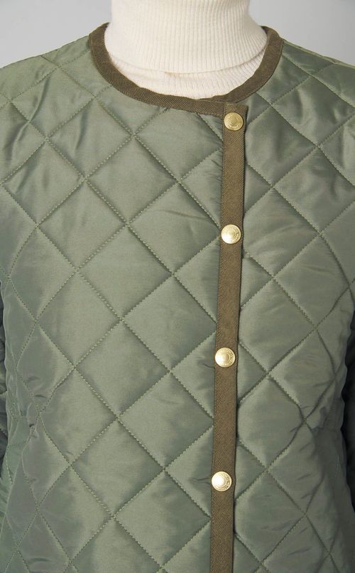 キルティングダブル仕立てブルゾン