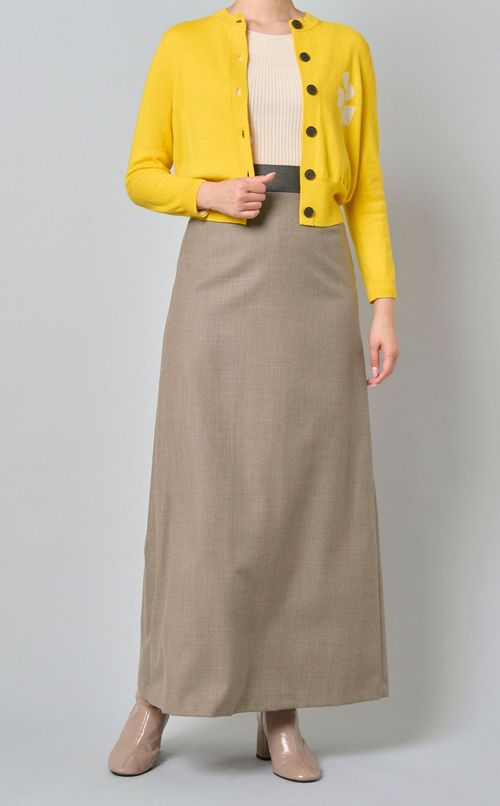 ウールサキソニーストレートスカート