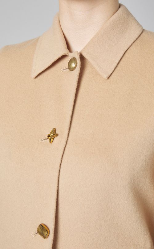 ダブルフェイスステンカラーコート