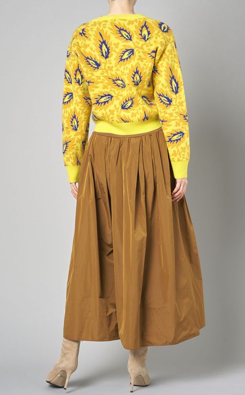 ボタニカルニットカーディガン