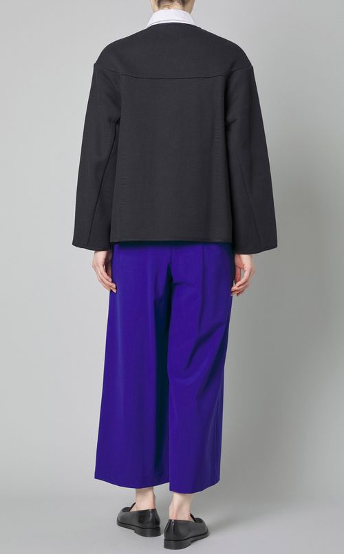 ノーカラーラッセルジャケット